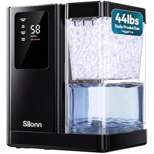 Silonn nugget ice maker with removable 3 litre tank
